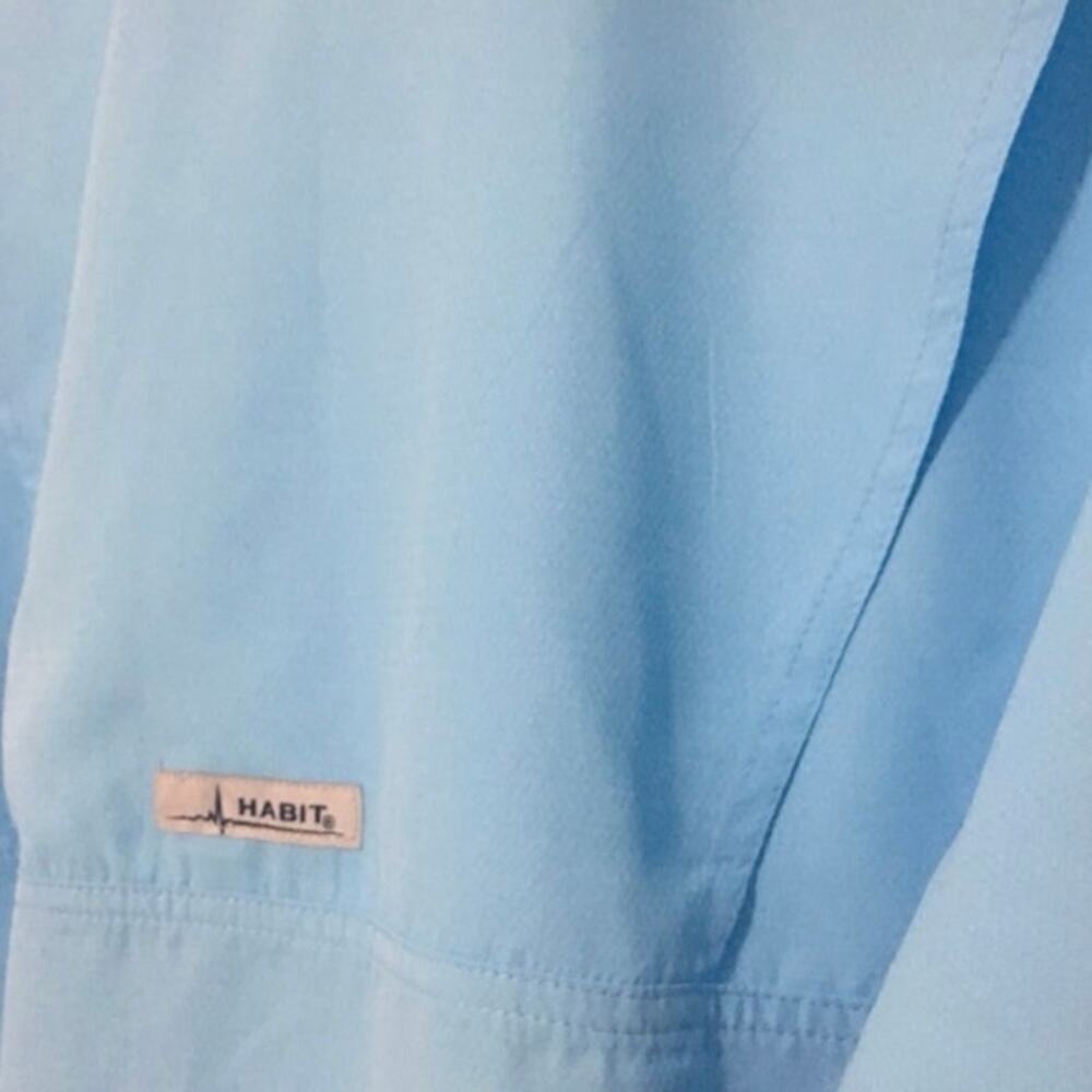 Habit Men's Shoal Isle Short Sleeve Fishing Shirt Sail Blue Sz Large - Picture 5 of 7